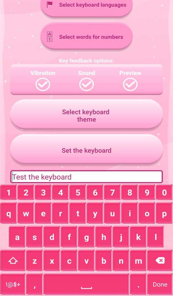 Pink Love Keyboard Themes screenshot 7