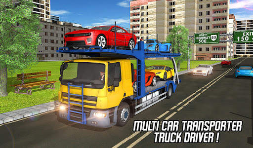 Cargo Airplane: Car Transporter Truck Driving Game screenshot 14