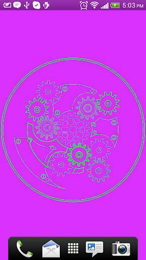 Clock Blueprint Wallpaper screenshot 8