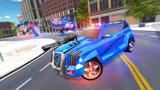 US Police Robot Car Transformation 2020 स्क्रीनशॉट 2