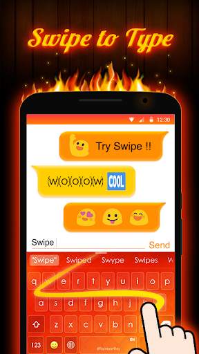 Flame Keyboard Theme screenshot 4