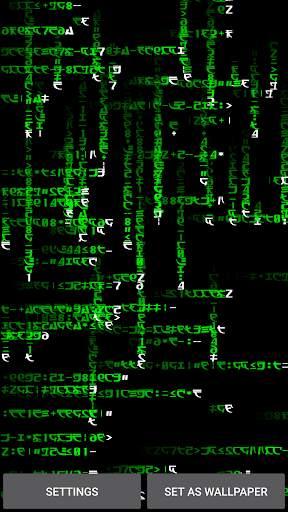 Matrix Effect Live Wallpaper screenshot 2