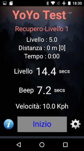 Yo-Yo Intermittent Test screenshot 1