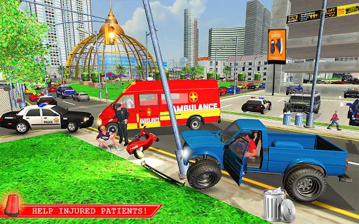 Ambulance Rescue Driver Simulator 2K18 🚑 screenshot 5