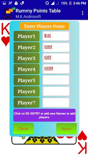 Rummy Points Table screenshot 4