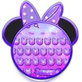 Purple Galaxy Mini Keyboard Theme 10001002