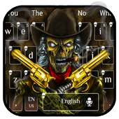 Western Skull Gun Keyboard Theme logo