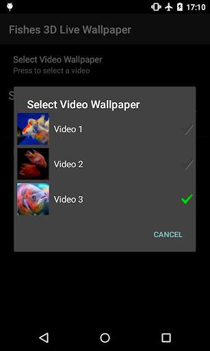 3D Fishes Video Live Wallpaper screenshot 6