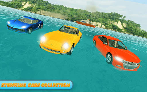 Water Surfer Car Floating Race screenshot 5