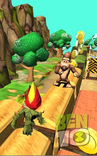 New Ben Alien Boy Rush - Jungle Escape Run screenshot 5