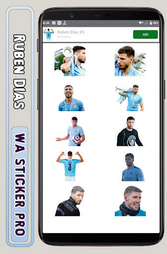 Ruben Dias - WA Sticker Pro screenshot 5