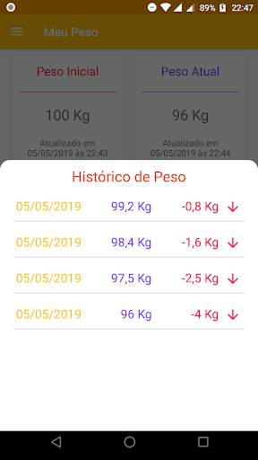 Meu Peso screenshot 5