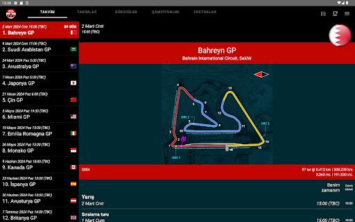 2024 Yarış takvimi screenshot 7