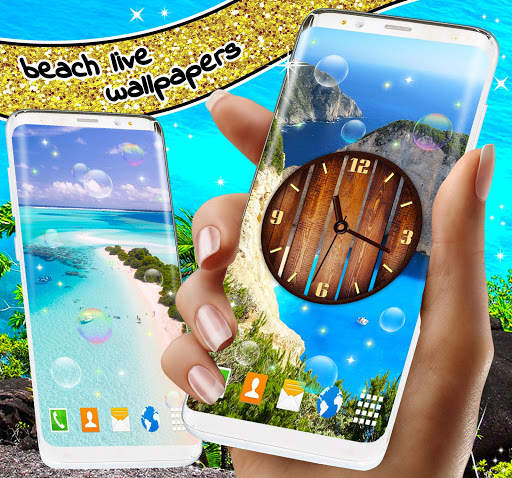Beach Live Wallpaper 🌞 Sand and Water Wallpapers screenshot 2