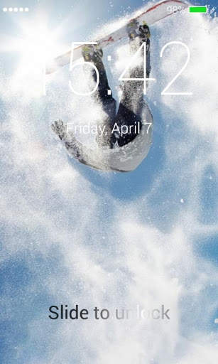 Snowboarding Lock Screen screenshot 4