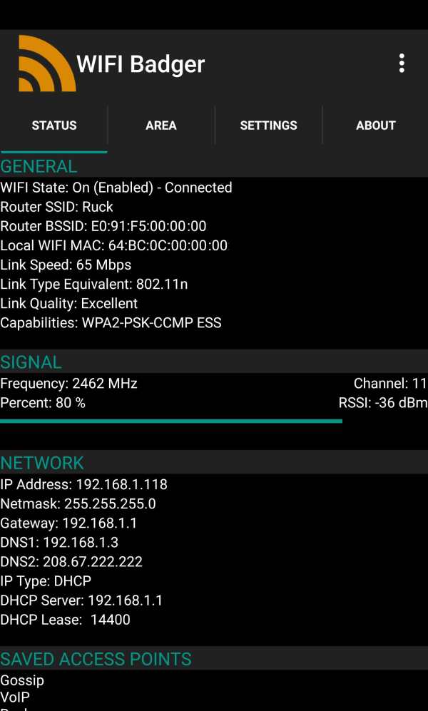 WIFI Badger - Scan and Roam screenshot 1