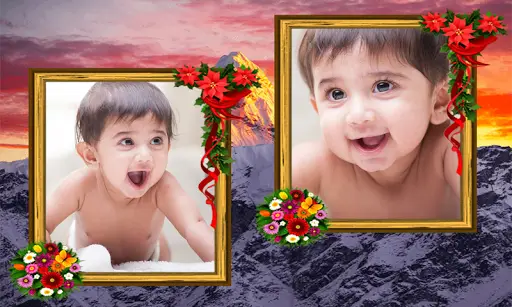 Beautiful Garden Double Photo Frame Application 5 تصوير الشاشة