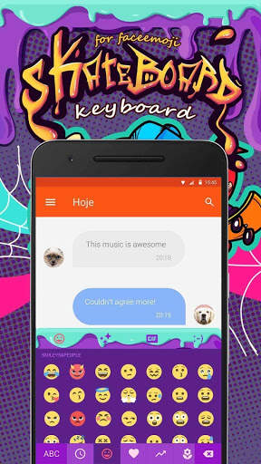 Skateboard Keyboard Theme screenshot 2
