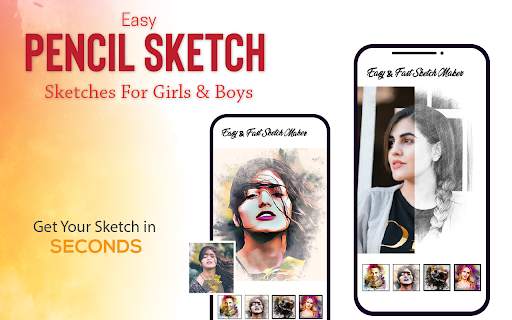 Easy Pencil Sketch - Sketches for Girls and Boys screenshot 1