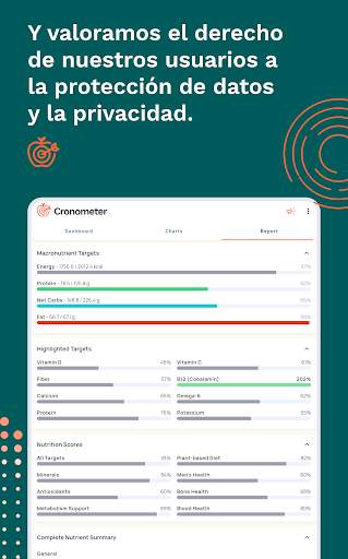 Cronometer - Contador Calorías screenshot 24