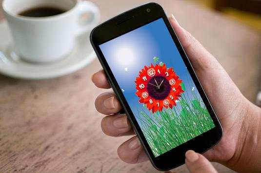 Flower Clock Live Wallpaper скриншот 3