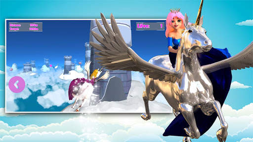 Princess Unicorn Sky World Run screenshot 1