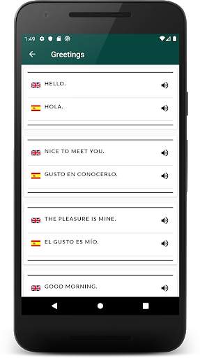 Learn Spanish Language Offline screenshot 2