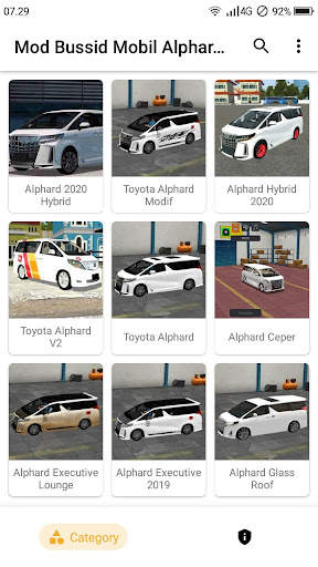Mod Bussid Mobil Alphard Ceper screenshot 4