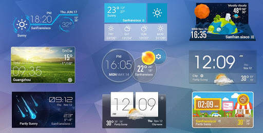 Live weather & Clock Widget 4 تصوير الشاشة
