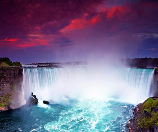 Purple Waterfall Wallpaper screenshot 4