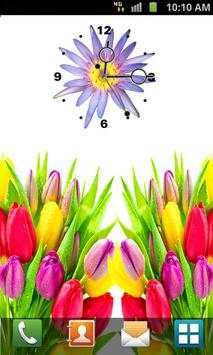 Flower Clock Live Wallpaper screenshot 4