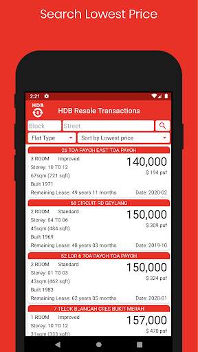 HDB Resale Transactions screenshot 4