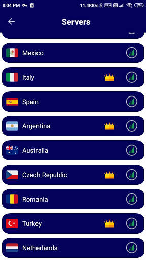 Skyblue VPN screenshot 2