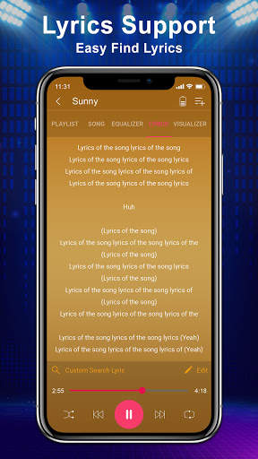Music Player - Mp3 player, Equalizer & Lyrics स्क्रीनशॉट 5