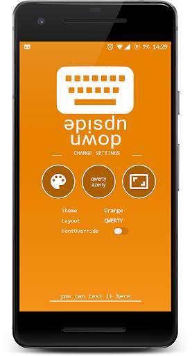 Upside Down Text Keyboard screenshot 1
