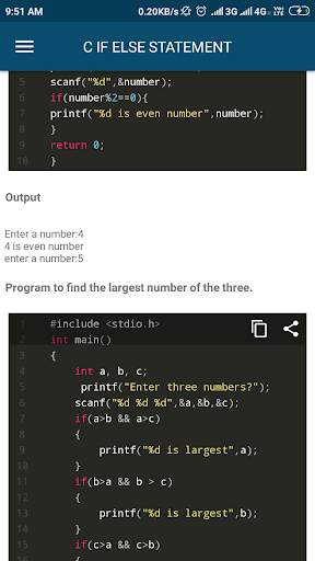 C Tutorials - Offline screenshot 4