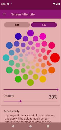 Screen Color Filter Lite screenshot 1