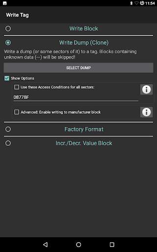 MIFARE Classic Tool 13 تصوير الشاشة