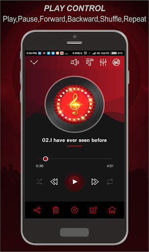 Fa Music Player Plus screenshot 1