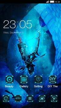 Gaming Launcher Theme: Blue Lighting screenshot 1