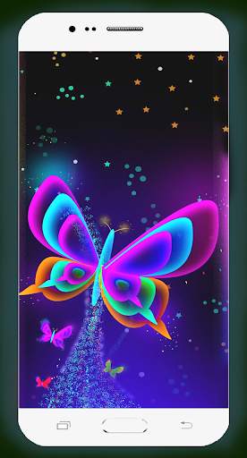 Neon Butterfly Wallpaper screenshot 5