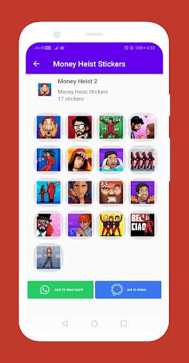 Money Heist Animated Meme Stickers for WhatsApp screenshot 1