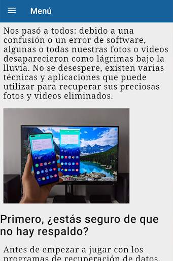 Cómo recuperar fotos y vídeos screenshot 3