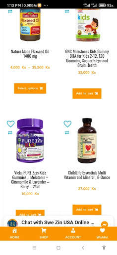 SWE ZIN USA SHOP screenshot 5