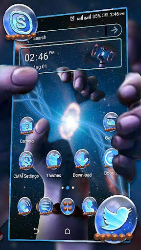 Cosmic Damaru Launcher Theme screenshot 1