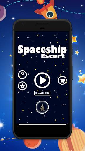 Spaceship Escort – Space Ship Protect Games screenshot 1