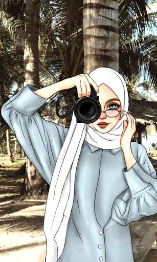 Hijab Cartoon Muslimah Wallpapers screenshot 18
