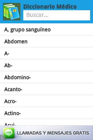 Diccionario Médico Lite screenshot 1