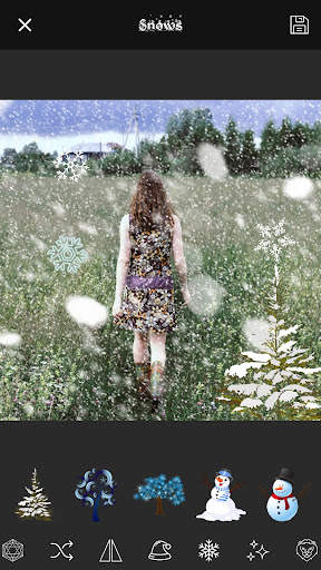 Snowfall Overlay Photo App скриншот 4