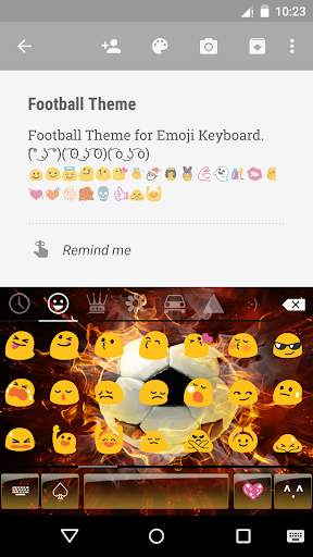 Football emoji keyboard screenshot 2